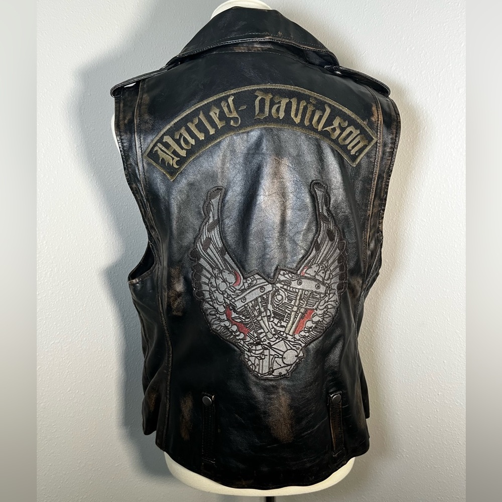 Harley Women’s Leather Biker Vest